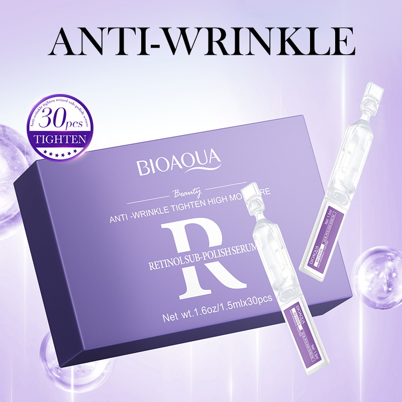 30pcs BIOAQUA Retinol Vitamin  - The Ordinary Serum Hyaluronic Acid ulasan dan harga