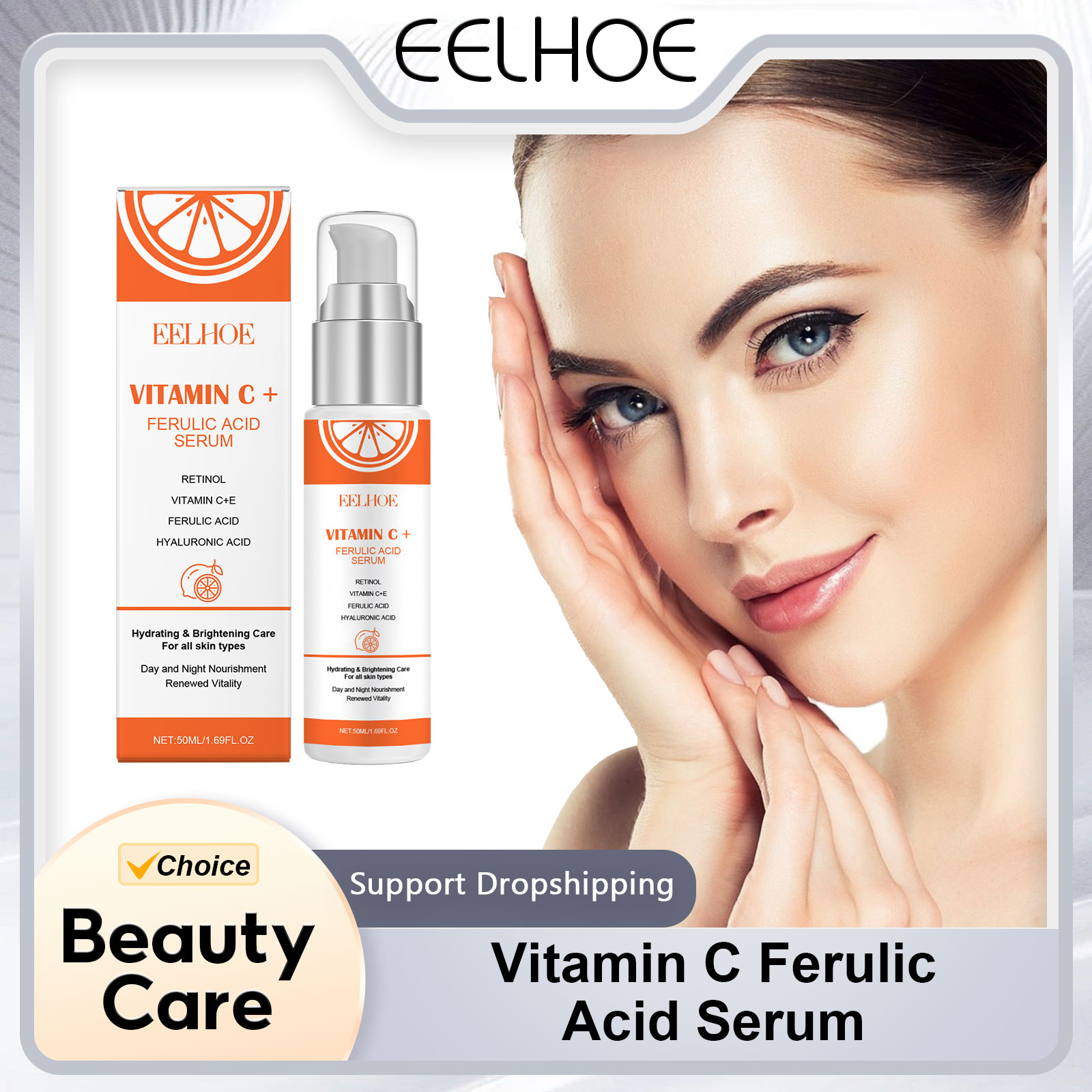 EELHOE Vitamin C E Ferulic Aci - The Ordinary Serum Hyaluronic Acid ulasan dan harga